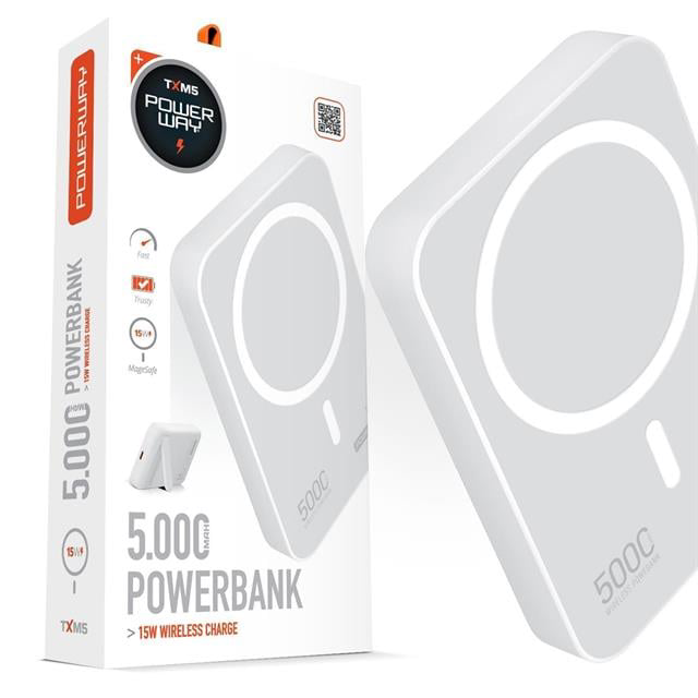 5.000mAh PD15W Magsafe Kablosuz Wireless Taşınabilir Şarj Cihazı 