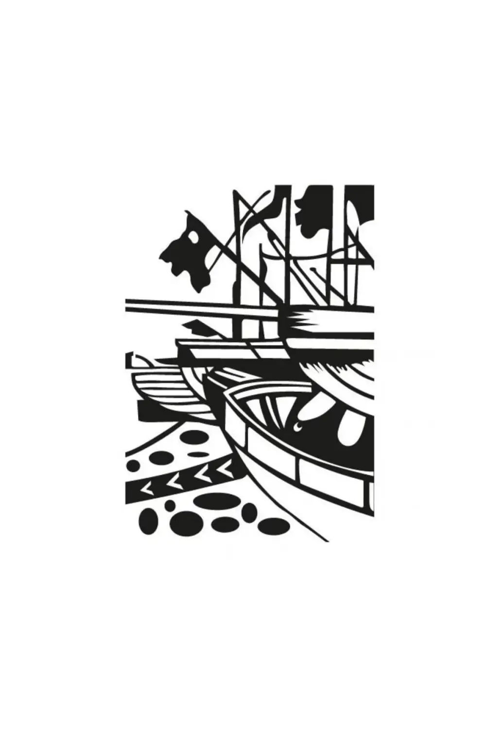 5004 Linol Baskı Seti -kumtoys