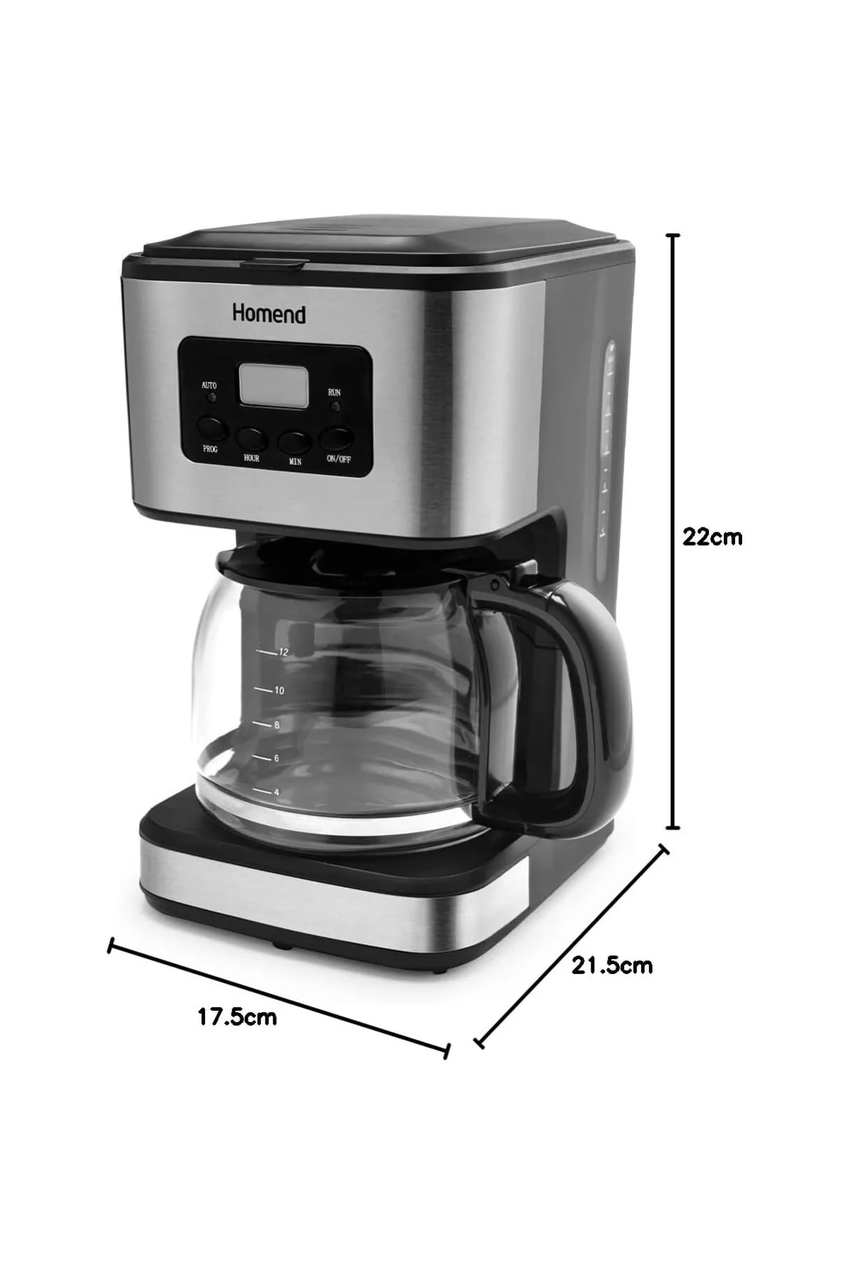 5006COFFEEBREAK Filtre Kahve Makinesi, Inox-siyah