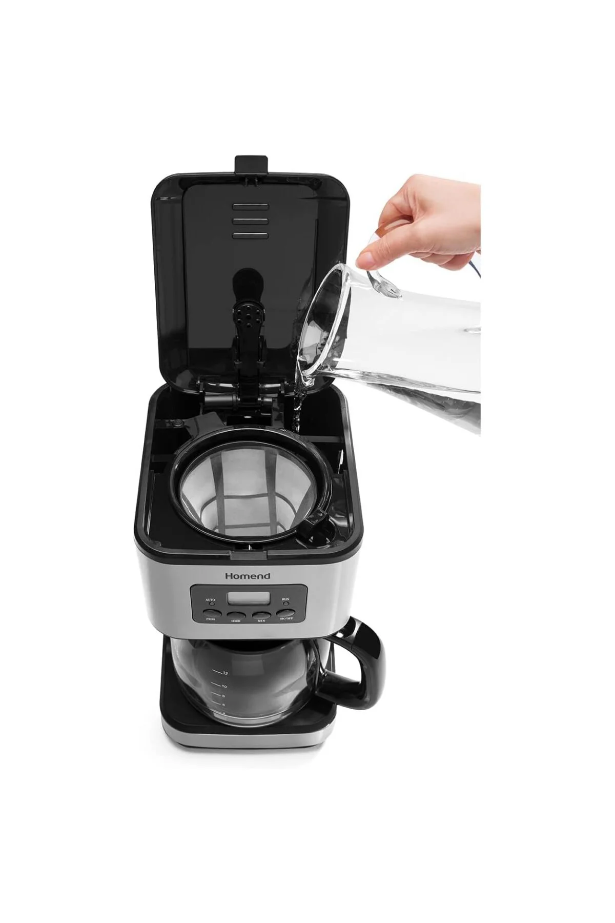 5006COFFEEBREAK Filtre Kahve Makinesi, Inox-siyah