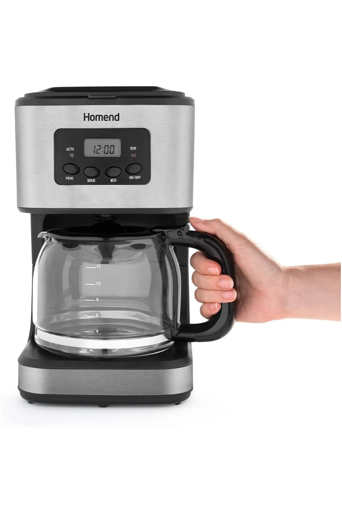 5006COFFEEBREAK Filtre Kahve Makinesi, Inox-siyah