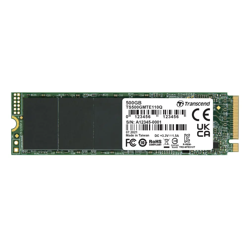 500GB 1900/900MB/s PCIE GEN3x4 NVME SSD TS500GMTE110Q