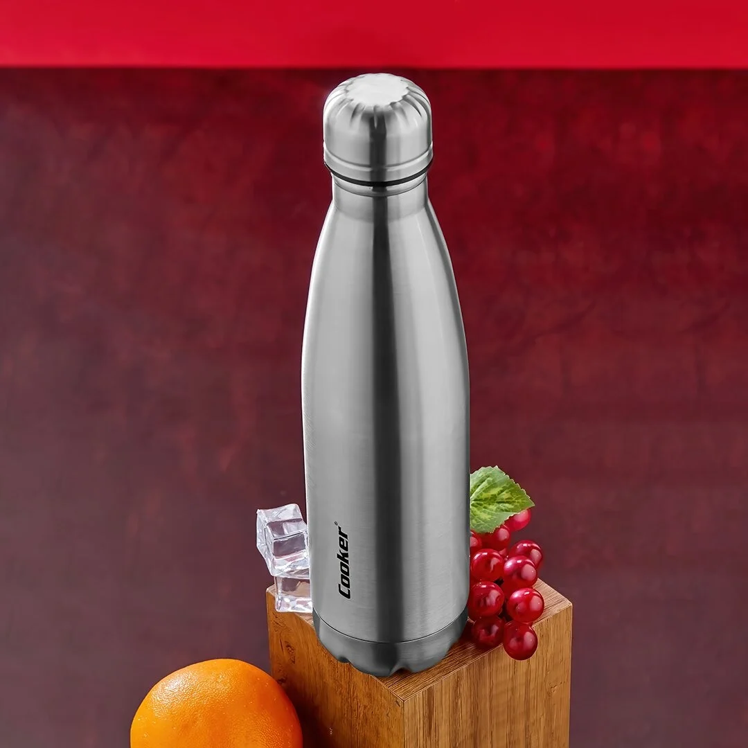 500ml Krom Şişe Termos Paslanmaz Çelik - Kaydırmaz Tpr Taban Bx40 Fiyatı, Yorumları ve Özellikleri
