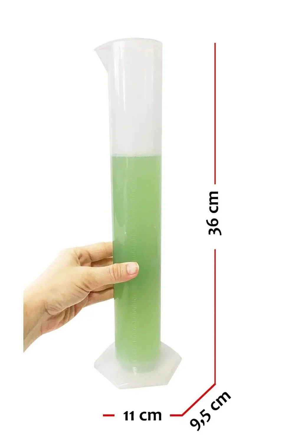 500ml Plastik Mezür Uzun Form PP 1178227
