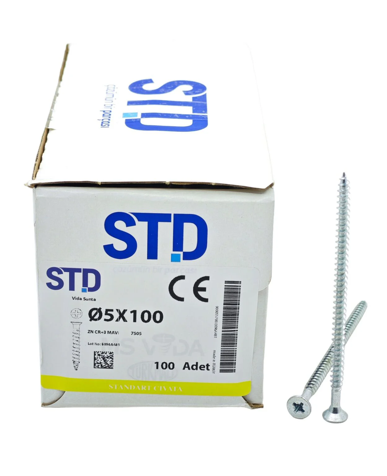 50100   STD 5*100mm Sunta Vidası 100lü