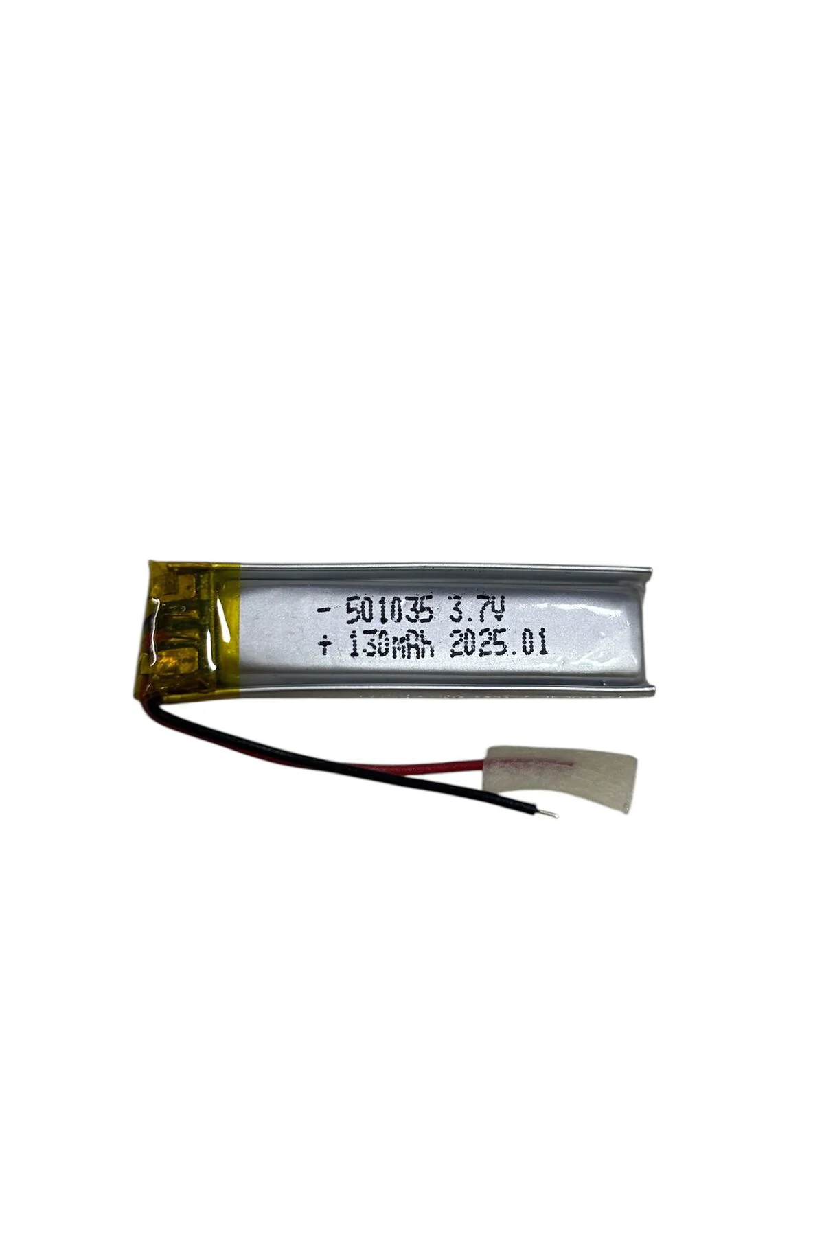 501035 3.7V 130mAh Li-Polymer Pil (Devreli/1.5A)