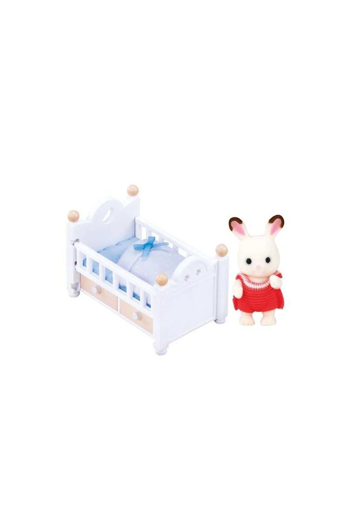 5017 Sylvanian Families, Kulaklı Tavşan Bebek ve Yatağı , +3 yaş