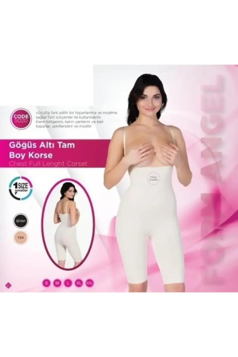 5020 Ip Askı Göğüs Altı Boy Korse