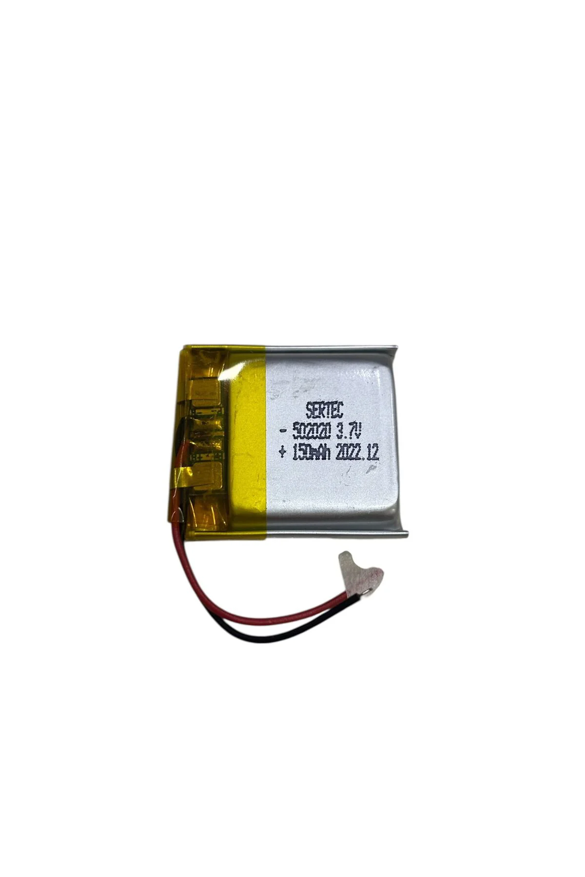 502020 3.7V 150mAh Li-Polymer Pil Devreli/1.5A