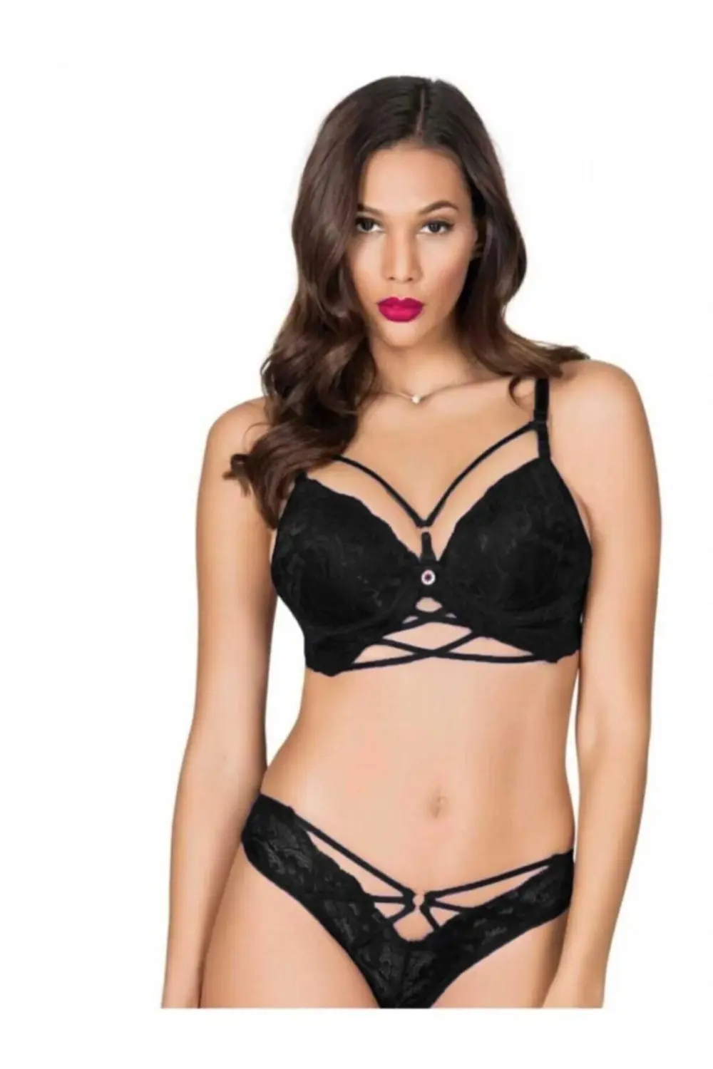 5025 Dantelli Destekli Sütyen Külot Takım