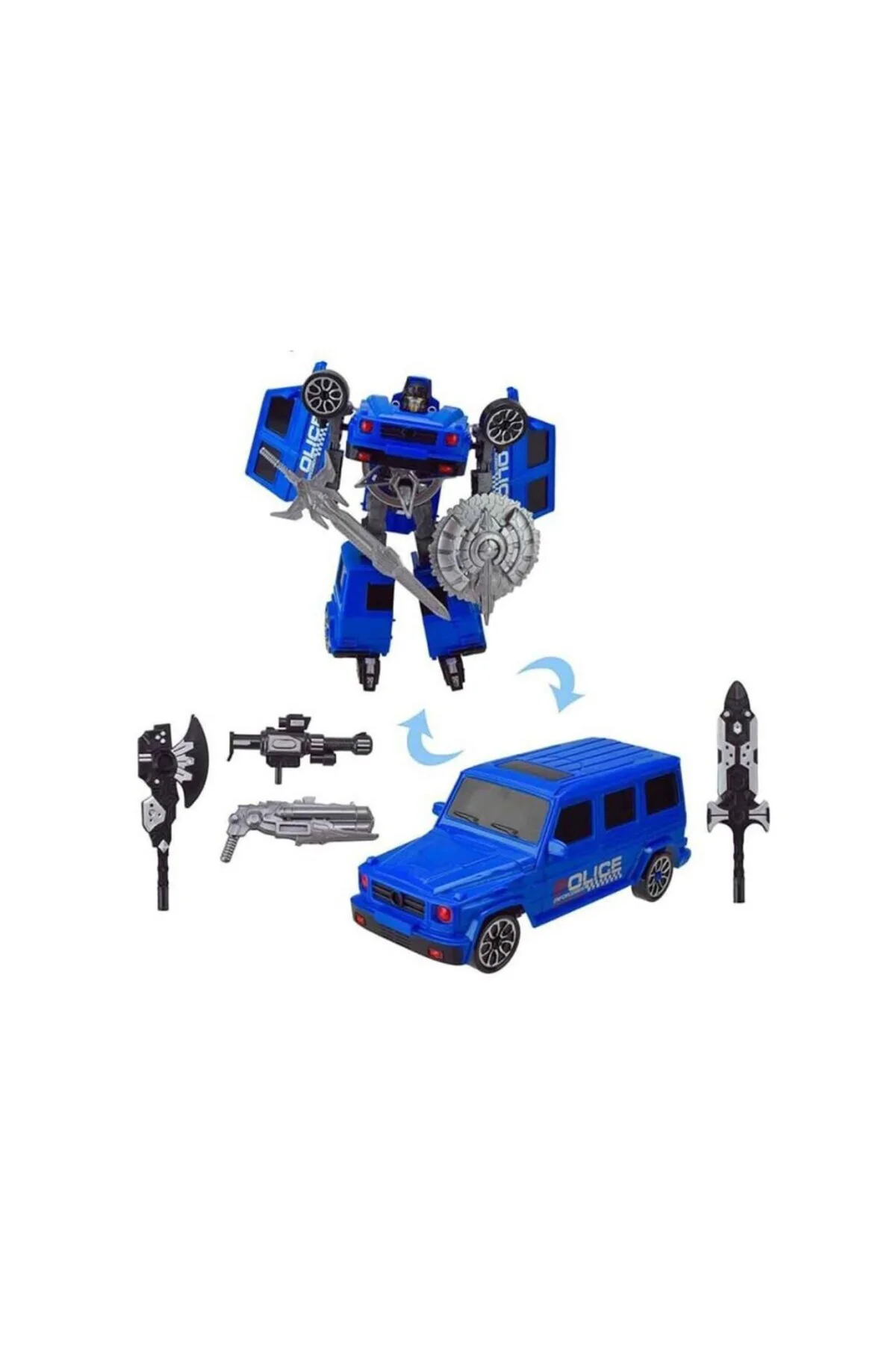 5039 NessiWorld-YFN-ROBOT TRANSFORMER POLICE-G/FAST FLAME 2R 2A
