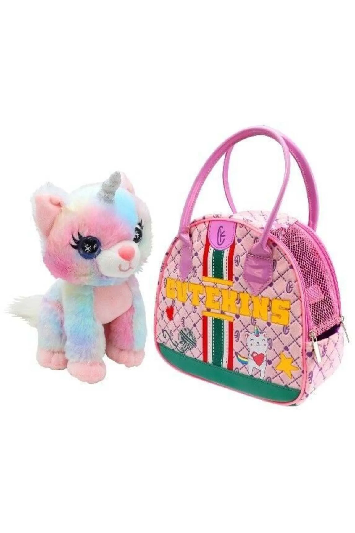 50455 Sun-Fnv-Cutekins Peluş Caticorn Posh Taşima Çantali