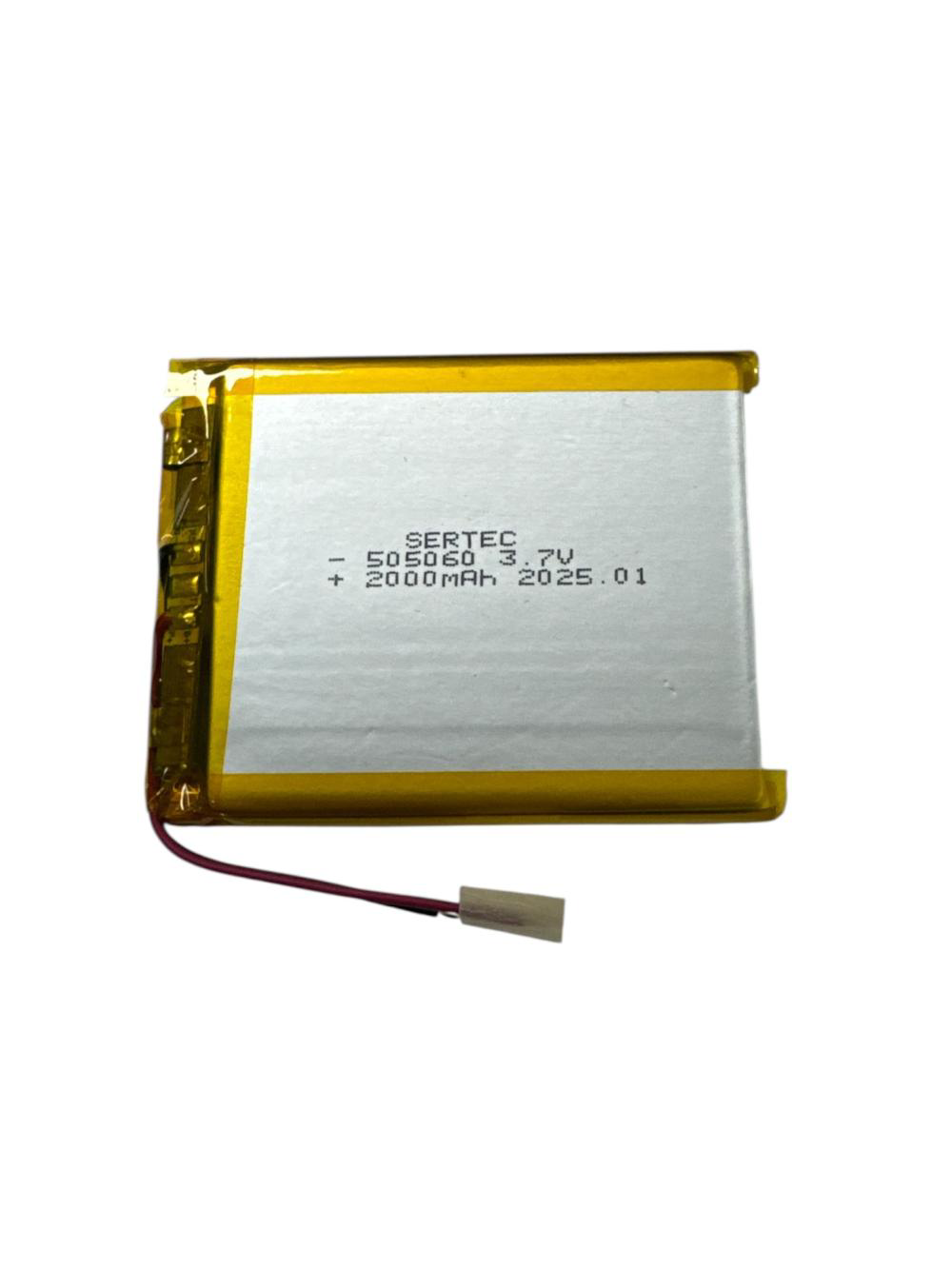 505060 3.7V 2000 mAh Li-Polymer Pil Devreli/1.5A 505060 3.7V 2000 mAh Li-Polymer Pil Devreli/1.5A