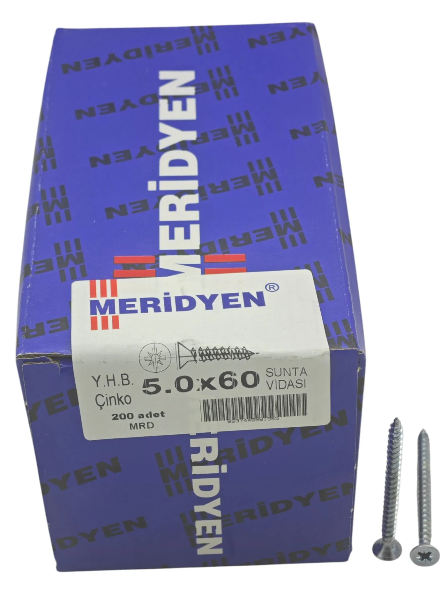 5060   Meridyen YHB Çinko 5.0*60mm Sunta Vidası 200lü