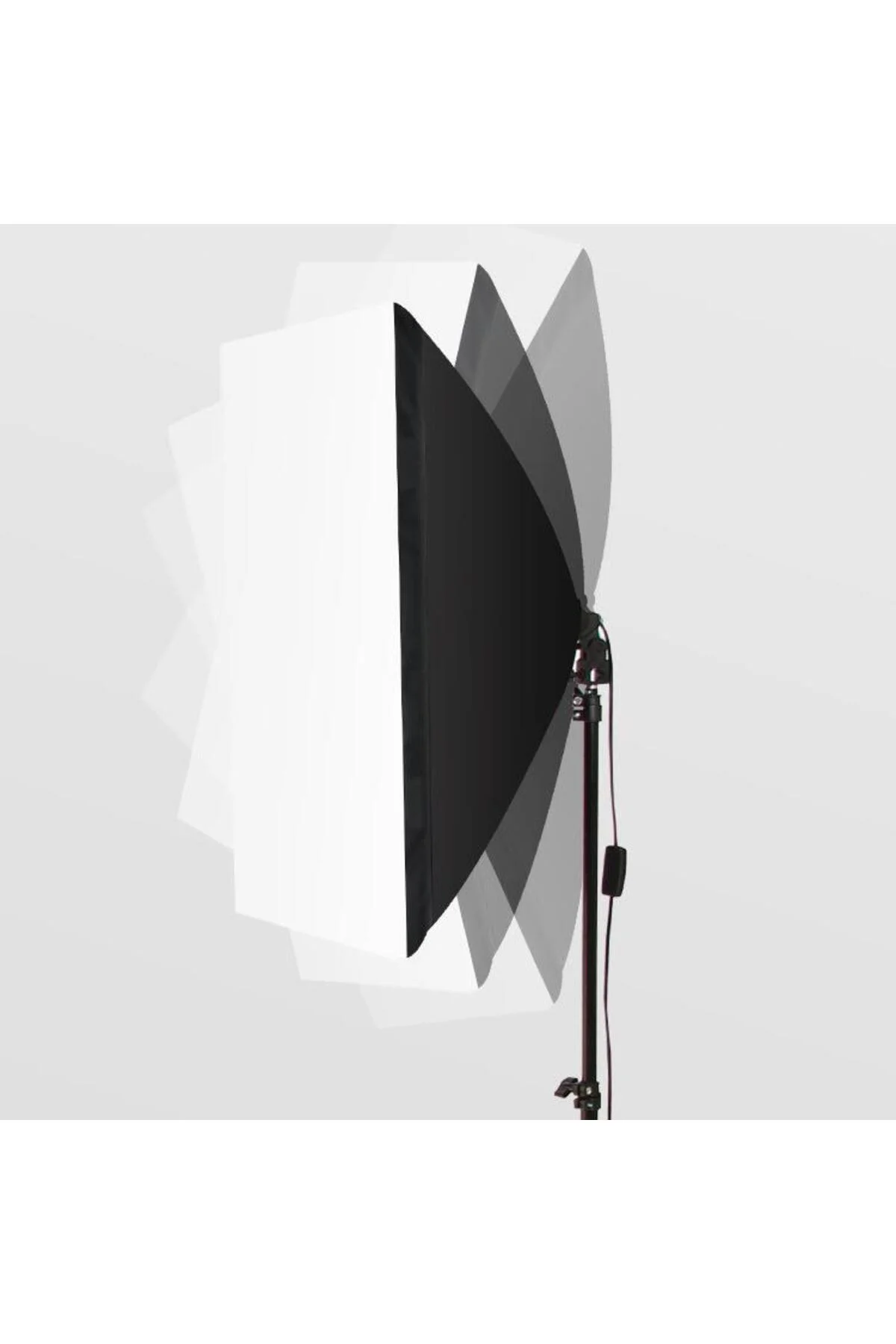 50×70 Softbox İkili + Çanta – 2× Işık Ayağı Dahil (2 m)
