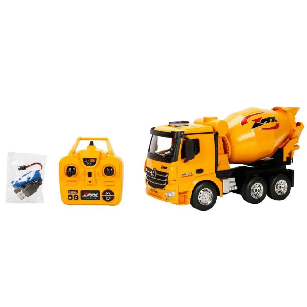 5084 İŞ MAKİNESİ 1 18 BETON MİKSERİ FF 9CH 3 7V USB 2 4 GHZ SESLİ