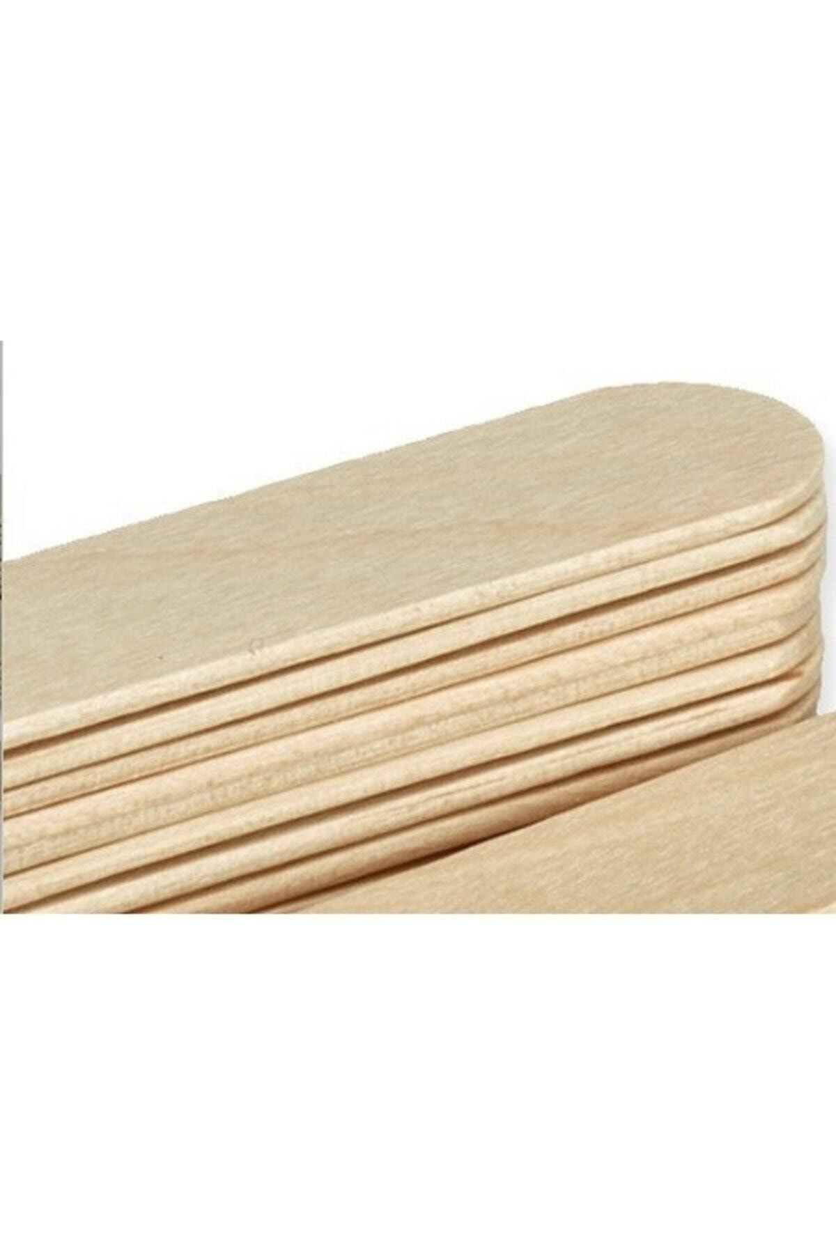 50'li Paket Abeslang Tahta Dil Çubuğu Basacağı - Ağda Spatulası