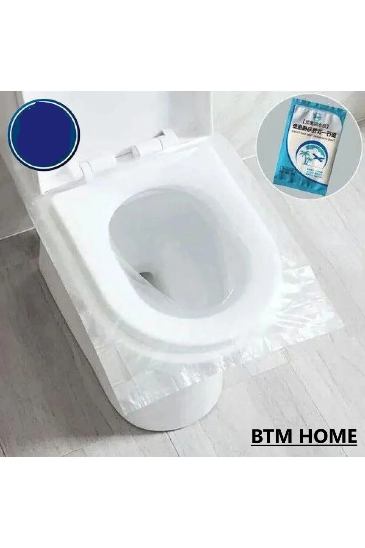 50'li Tek Kullanımlık WC Klozet Kapak Örtüsü | Hijyenik Seyahat P