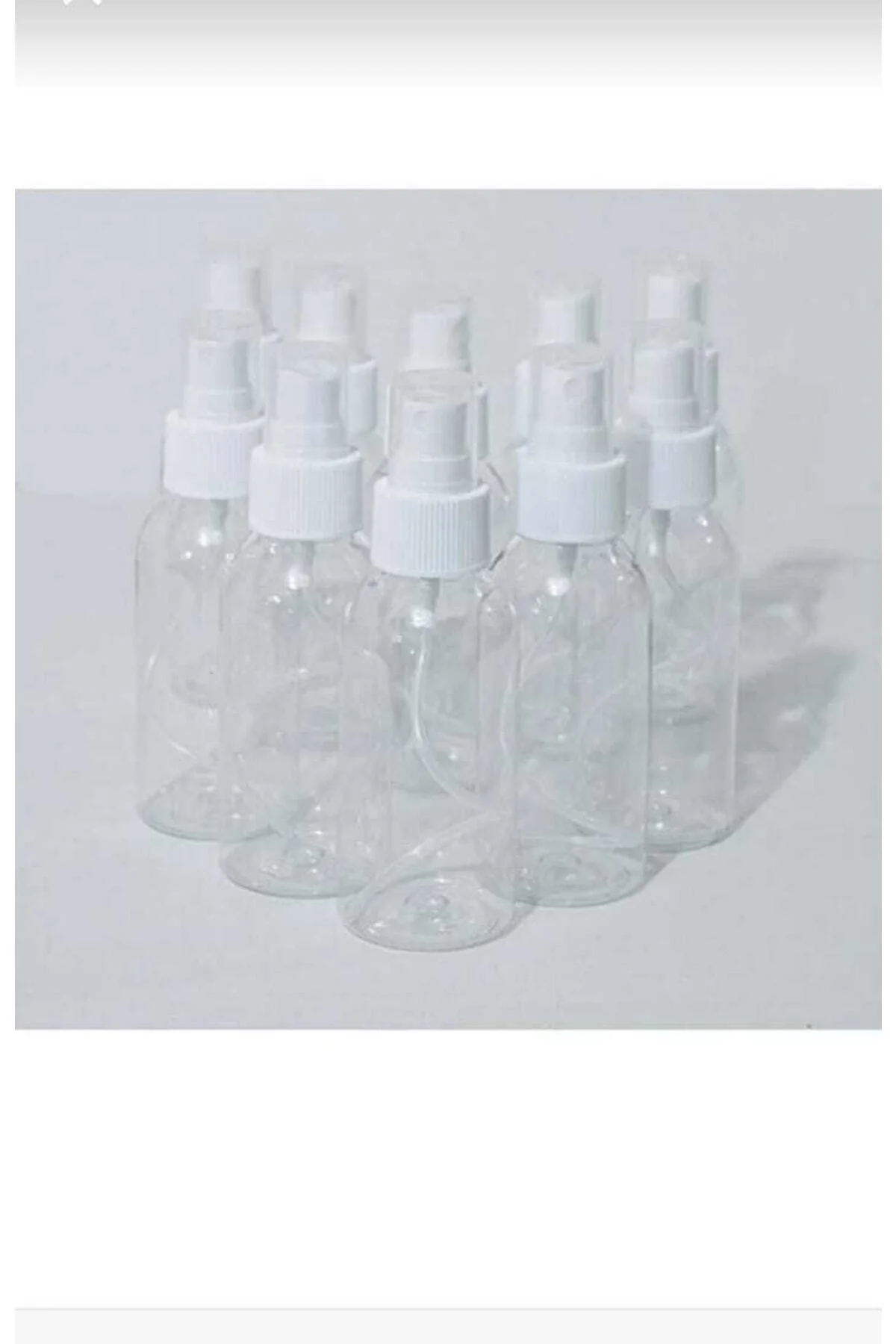 50ml Fısfıs Spreyli Kapaklı Silindir Pet Şişe 100 Adet