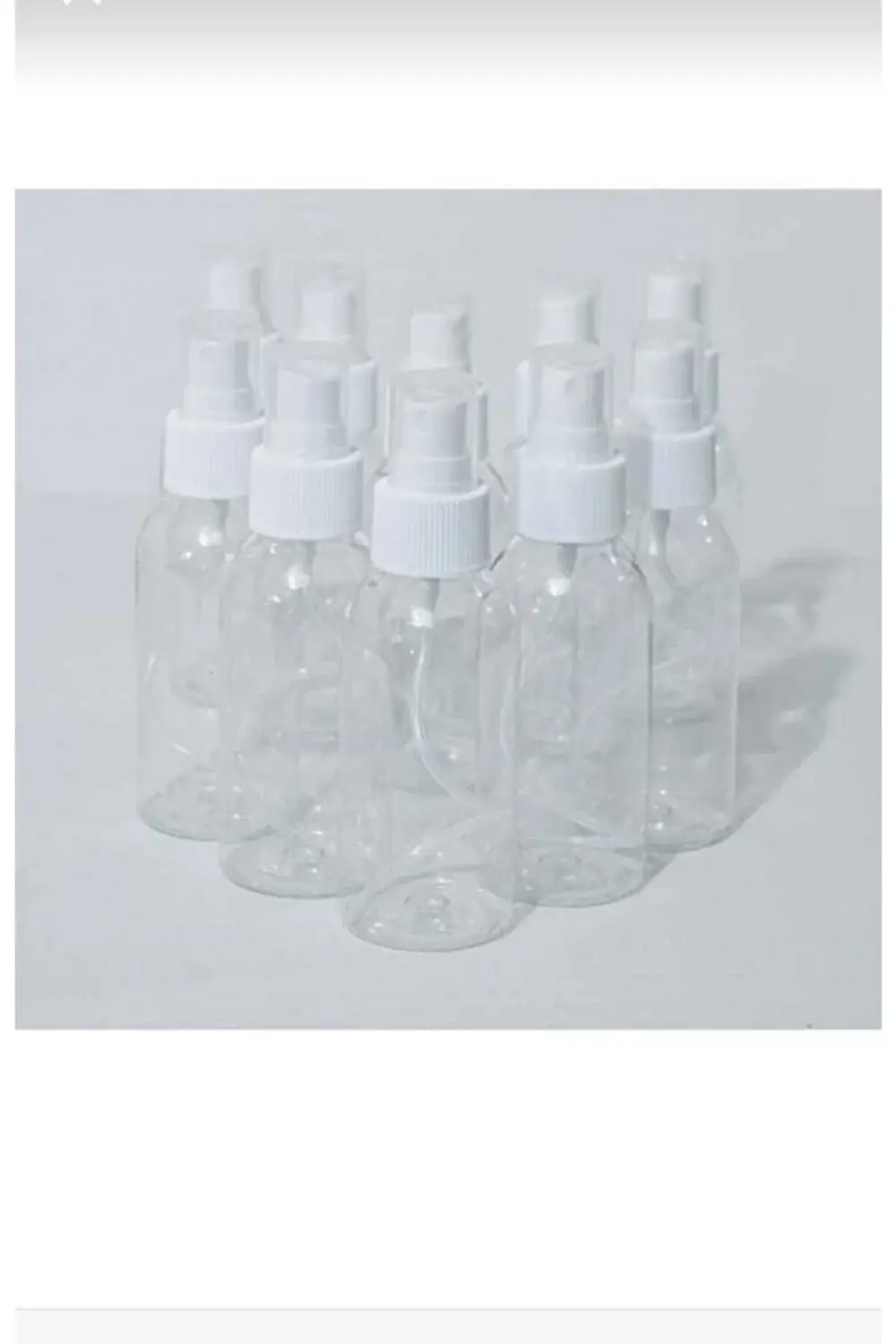 50ml Fısfıs Spreyli Kapaklı Silindir Pet Şişe 100 Adet