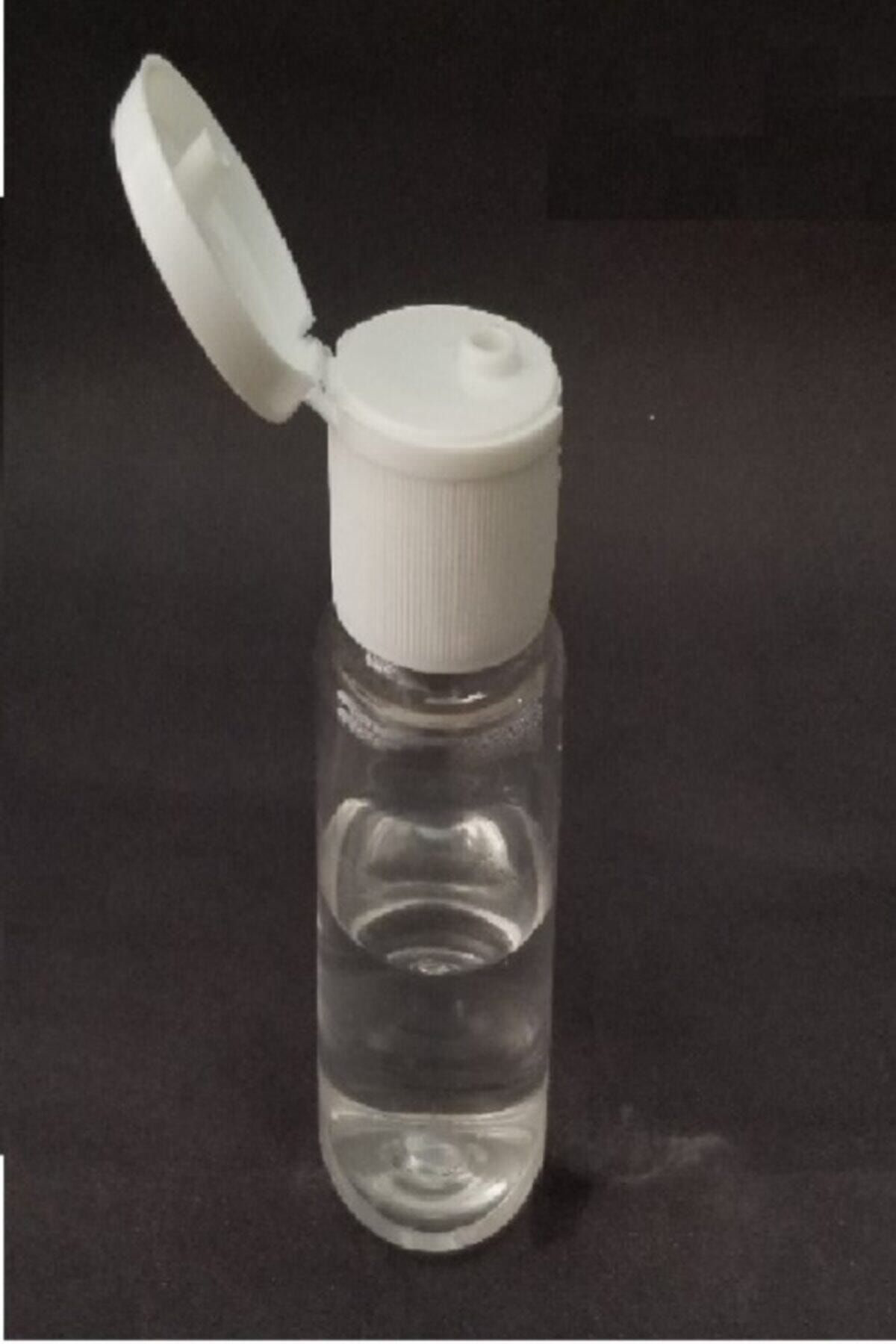 Ziylan 50Ml Şeffaf Plastik Şişe+Fliptop Kapak.Dezenfektan Şişesi.Açmali 