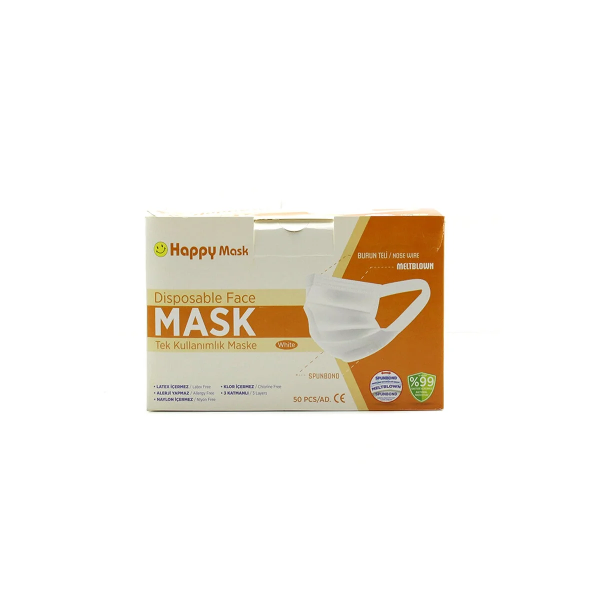 50pcs Beyaz Cerrahi Yüz Maskesi Bx40 Fiyatı, Yorumları ve Özellikleri