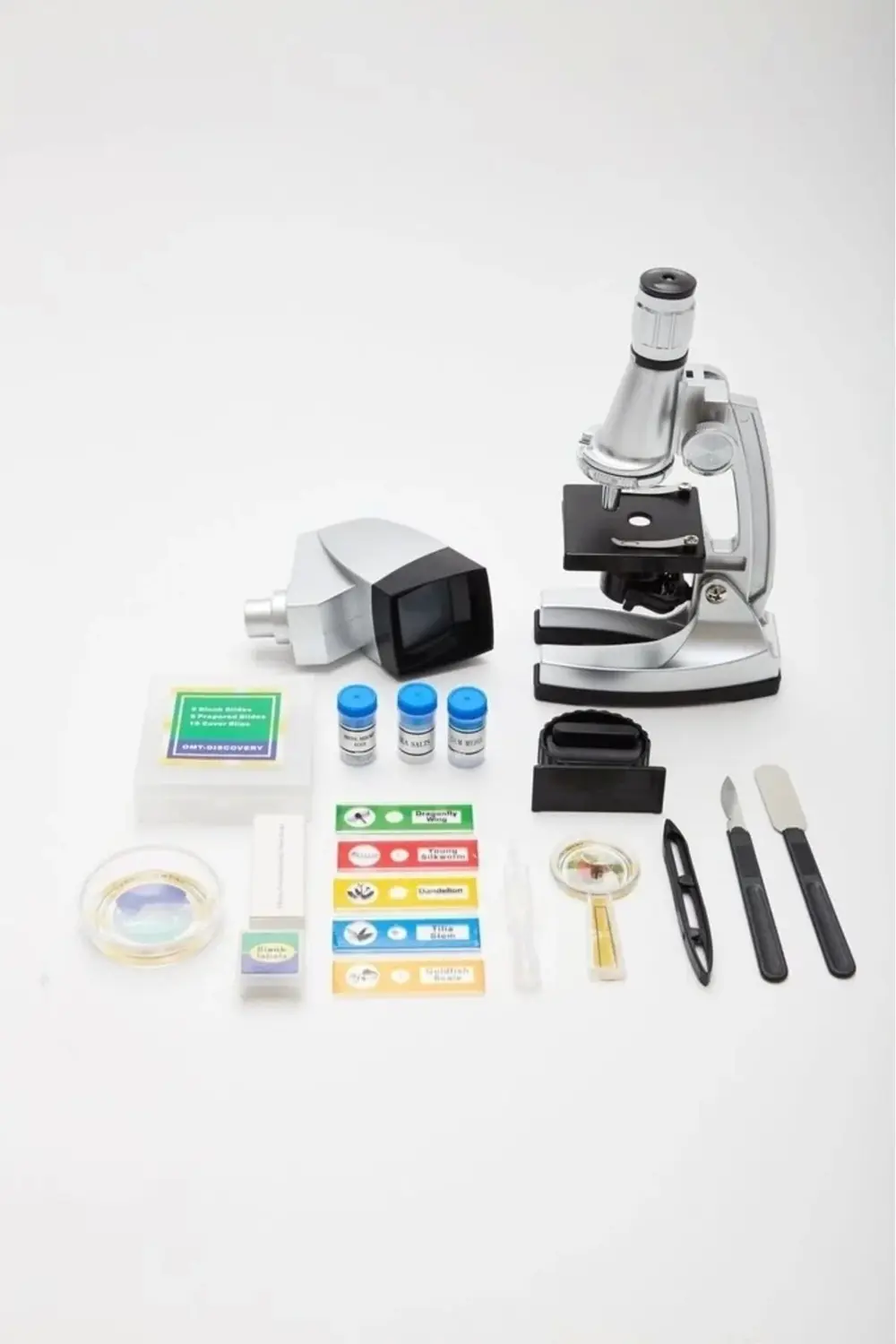 50x100x200x400x6001200x Çocuklariçin Eğitici Projektörlü Mikrosko