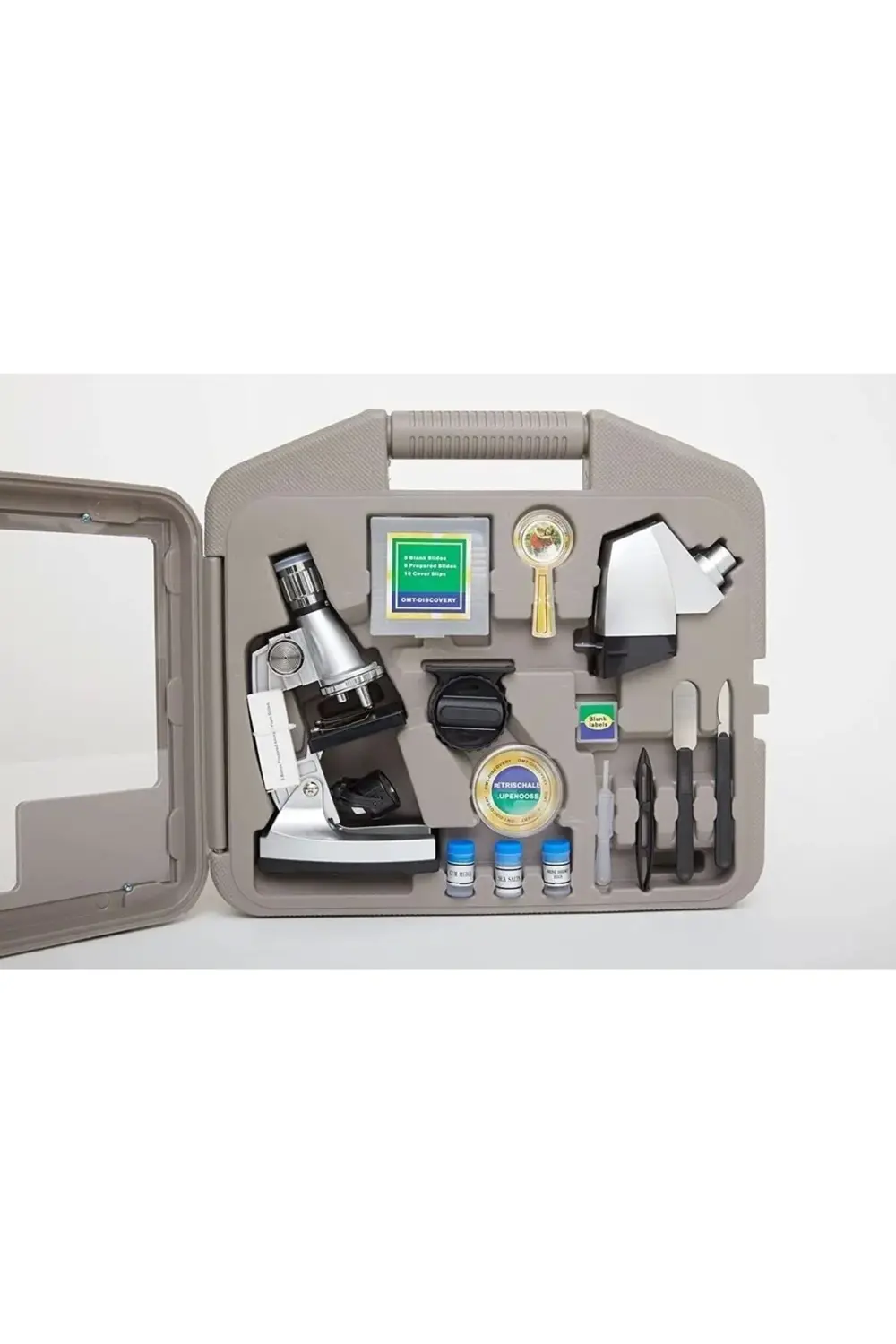 50x100x200x400x6001200x Çocuklariçin Eğitici Projektörlü Mikrosko