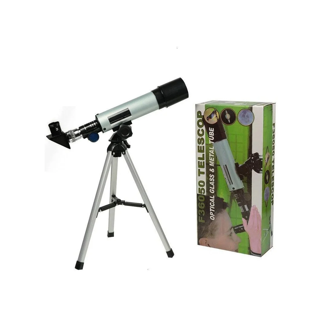 50x360 Mini Teleskop Kara Uzay Teleskobu Aliminyum Gövde Tripodlu Lisinya 50x360 Mini Teleskop Kara Uzay Teleskobu Aliminyum Gövde Tripodlu Lisinya