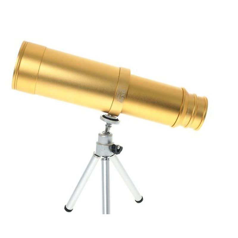50X50 Panda Metal Gövde Tek Gözle Büyük Mercek Korsan Dürbün Gold 50X50 Panda Metal Gövde Tek Gözle Büyük Mercek Korsan Dürbün Gold
