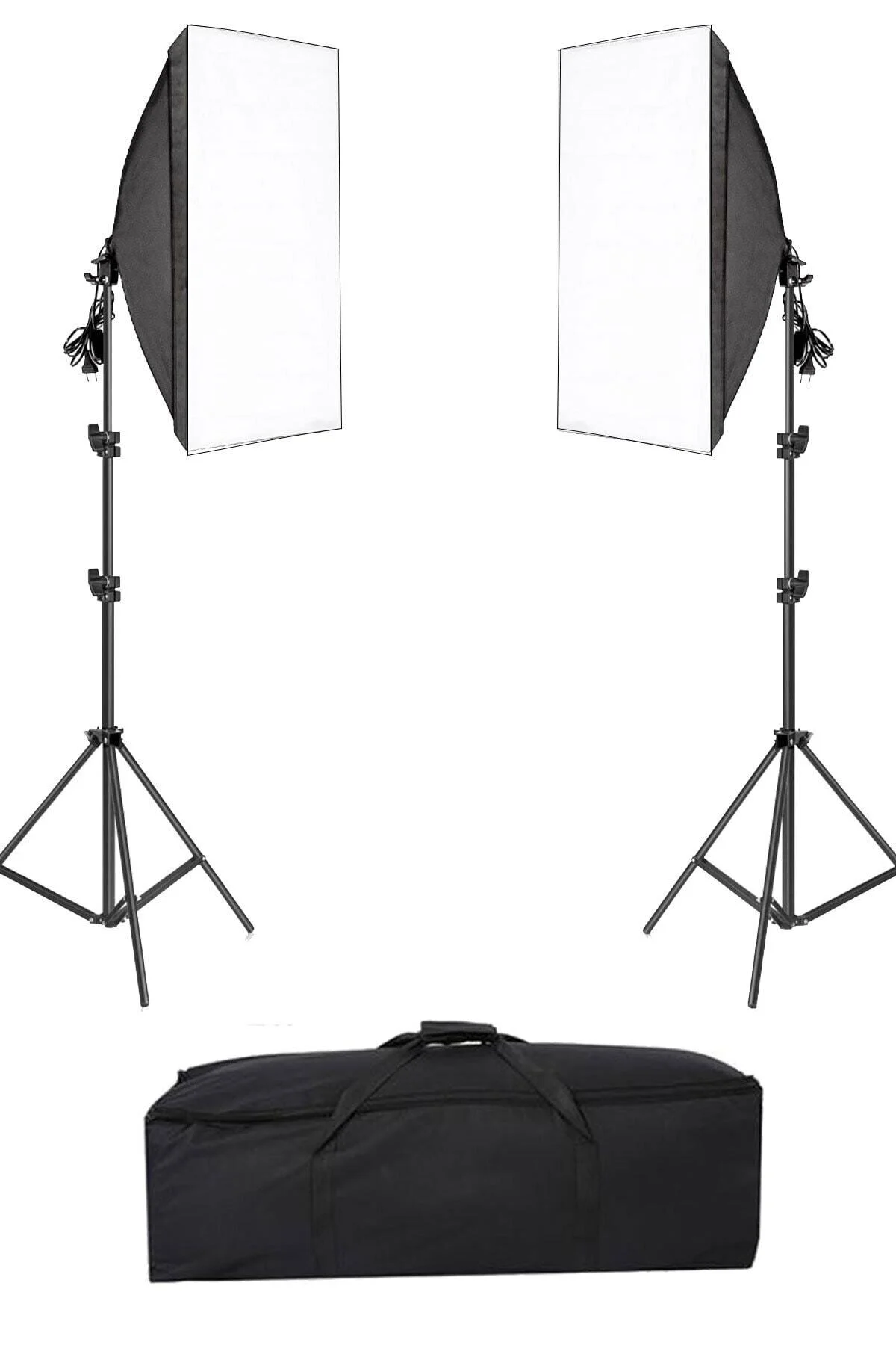 50x70cm Ikili Softbox Set Çantalı Iki Adet Lamba Hediyeli