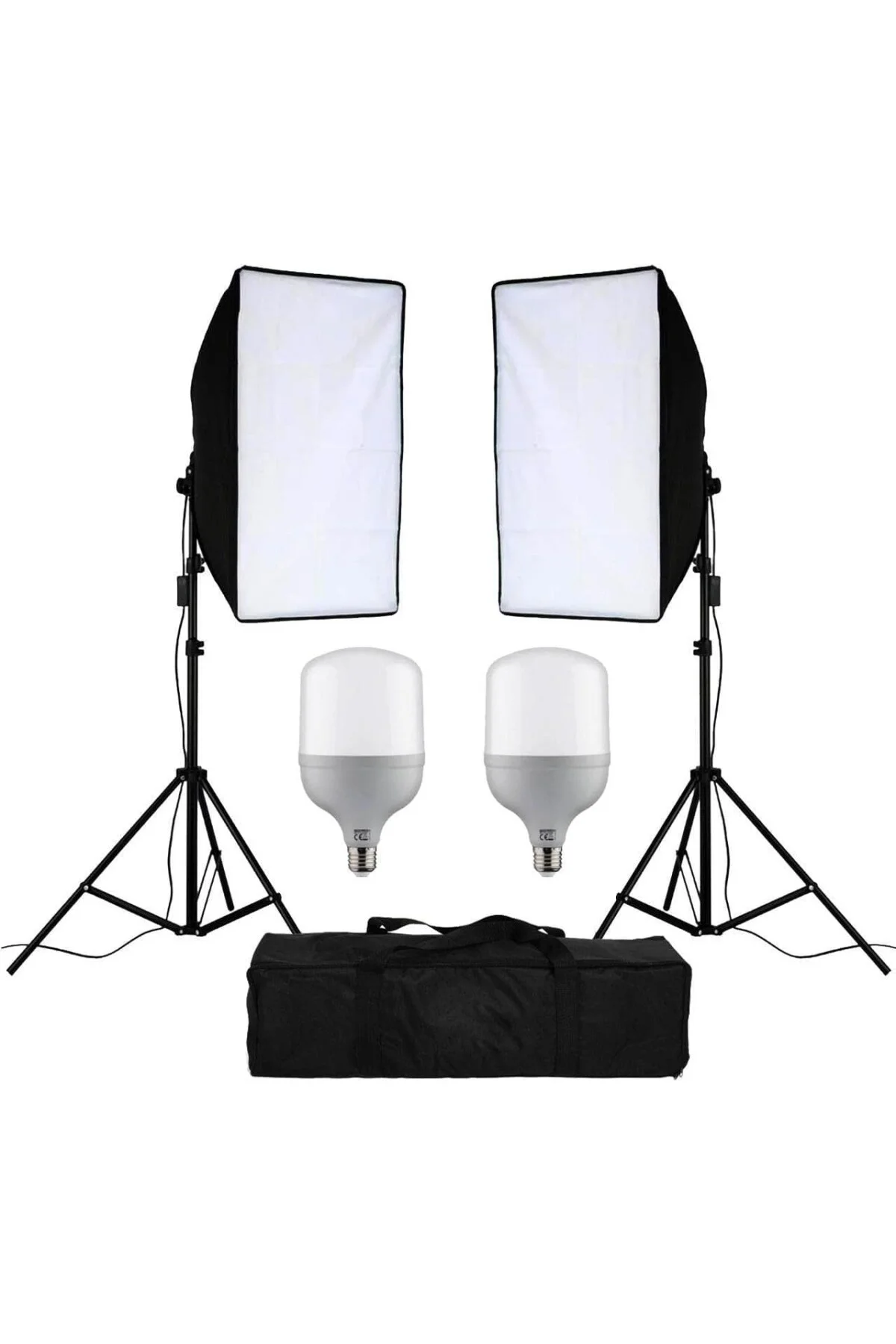 50X70cm Softbox Çiftli LED Işıklı