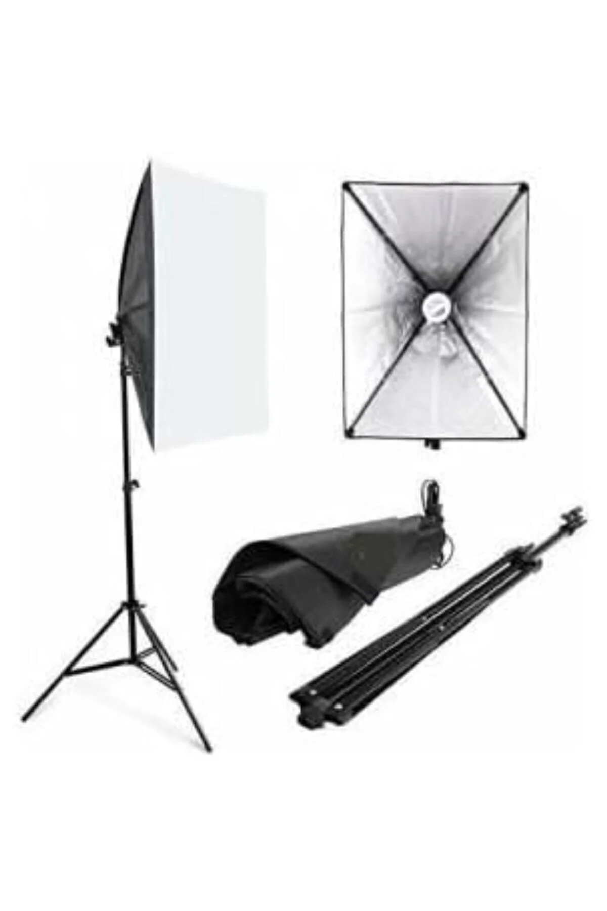 50x70cm Softbox Tek Duy Sürekli Işık Seti Strobist Teklii Set 50x