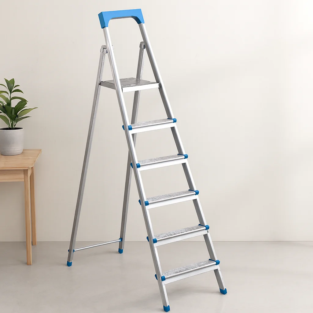 5+1 Basamaklı Metal Merdiven 125 cm - 120 kg Kapasiteli Fiyatı, Yorumları ve Özellikleri
