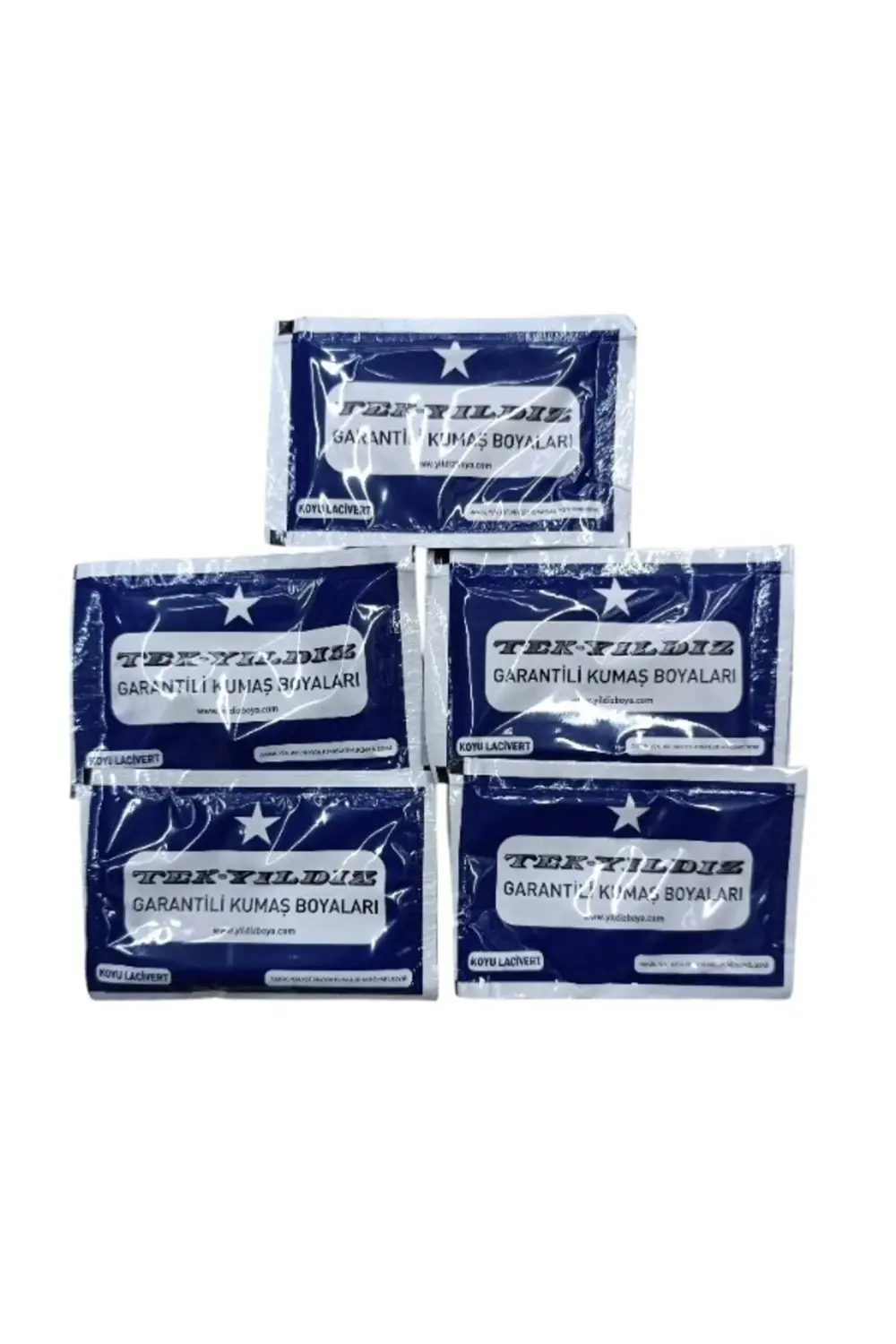 Tekyıldız 51 - Kumaş Boyası Lacivert Koyu 5'Li Paket