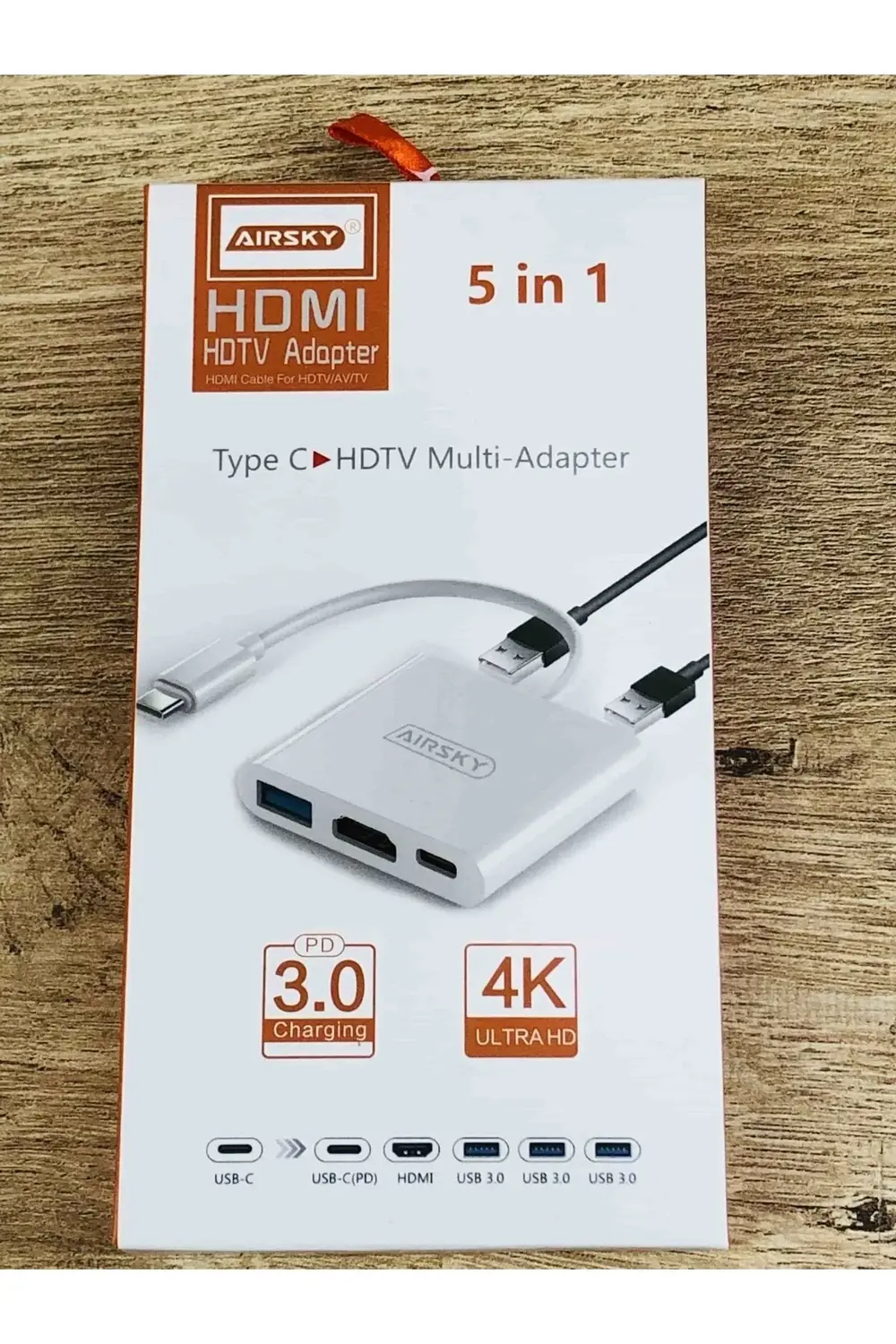 5+1 Usb 3.0 Type C Multi Çevirici 4k Hdmı Apple Macbook Huawei La