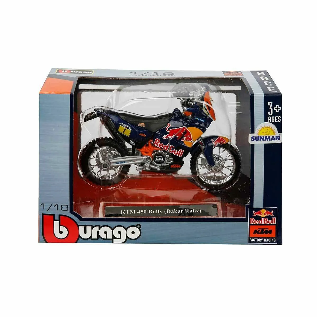 51070 SUN-BUR-1:18 Motor Red Bull KTM 450 2 Asorti - Sunman Fiyatı, Yorumları ve Özellikleri