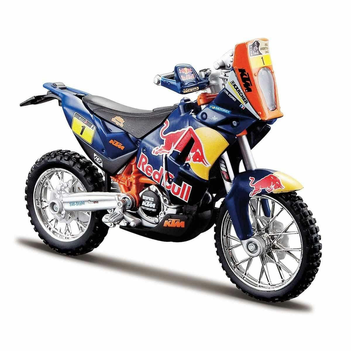 51070 SUN-BUR-1:18 Motor Red Bull KTM 450- 1 Adet Stokta Olan Gön