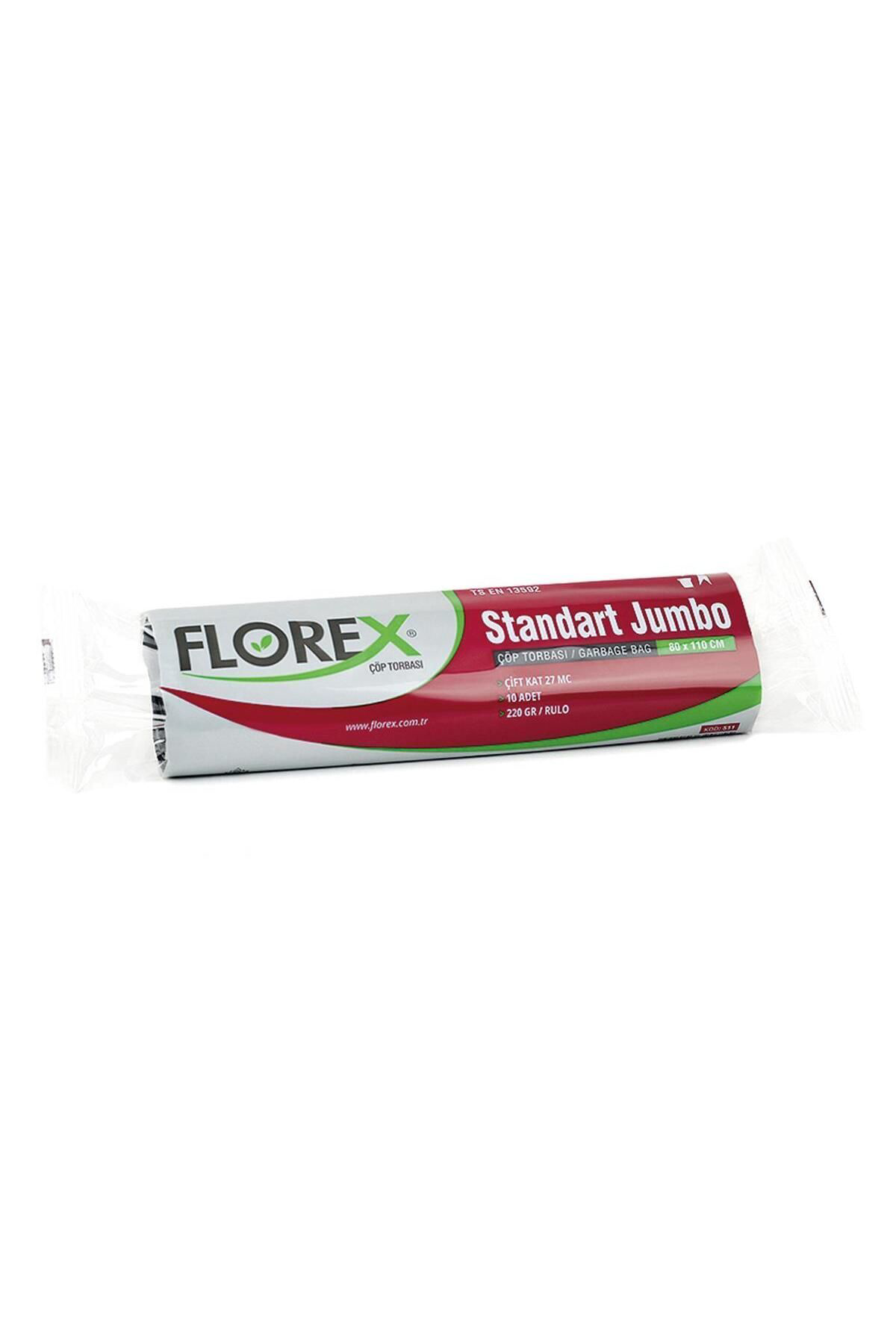 Florex 511 Standart Çöp Poşeti Jumbo Boy - 80 X 110 Cm (1 Koli / 20 Rulo