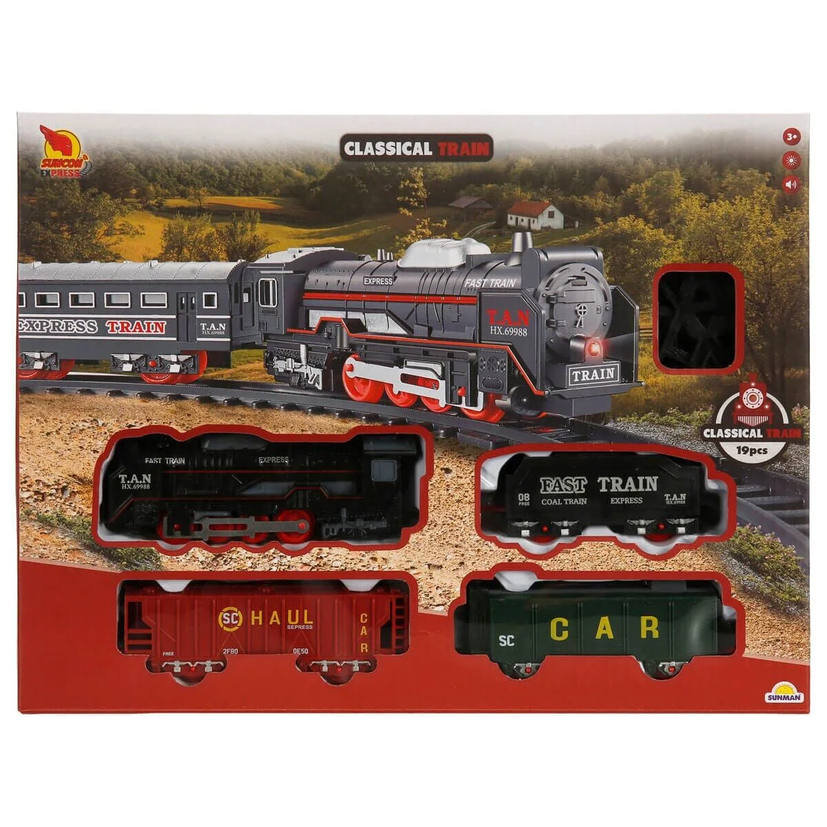 5116 SUN -RST-SNC-TREN SET KLASİK 19PRÇ BO SES IŞIK Fiyatı, Yorumları ve Özellikleri
