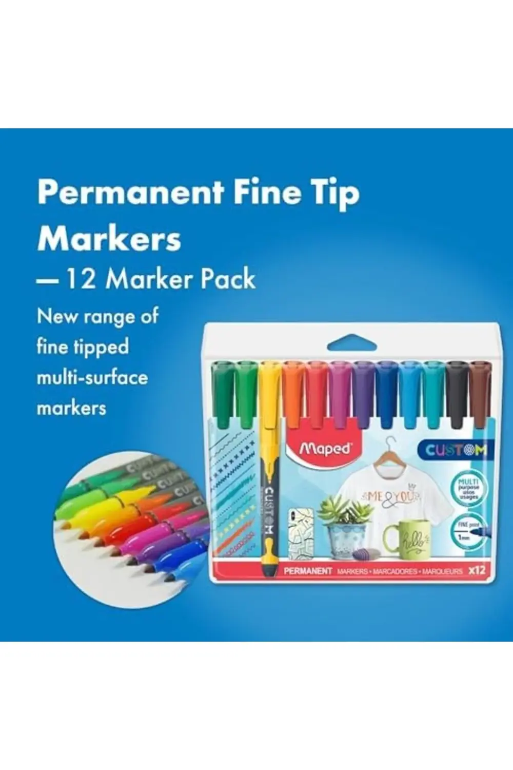 512511 Permanent Marker, Ince Uclu, Askili Paket 12'Li 1185222