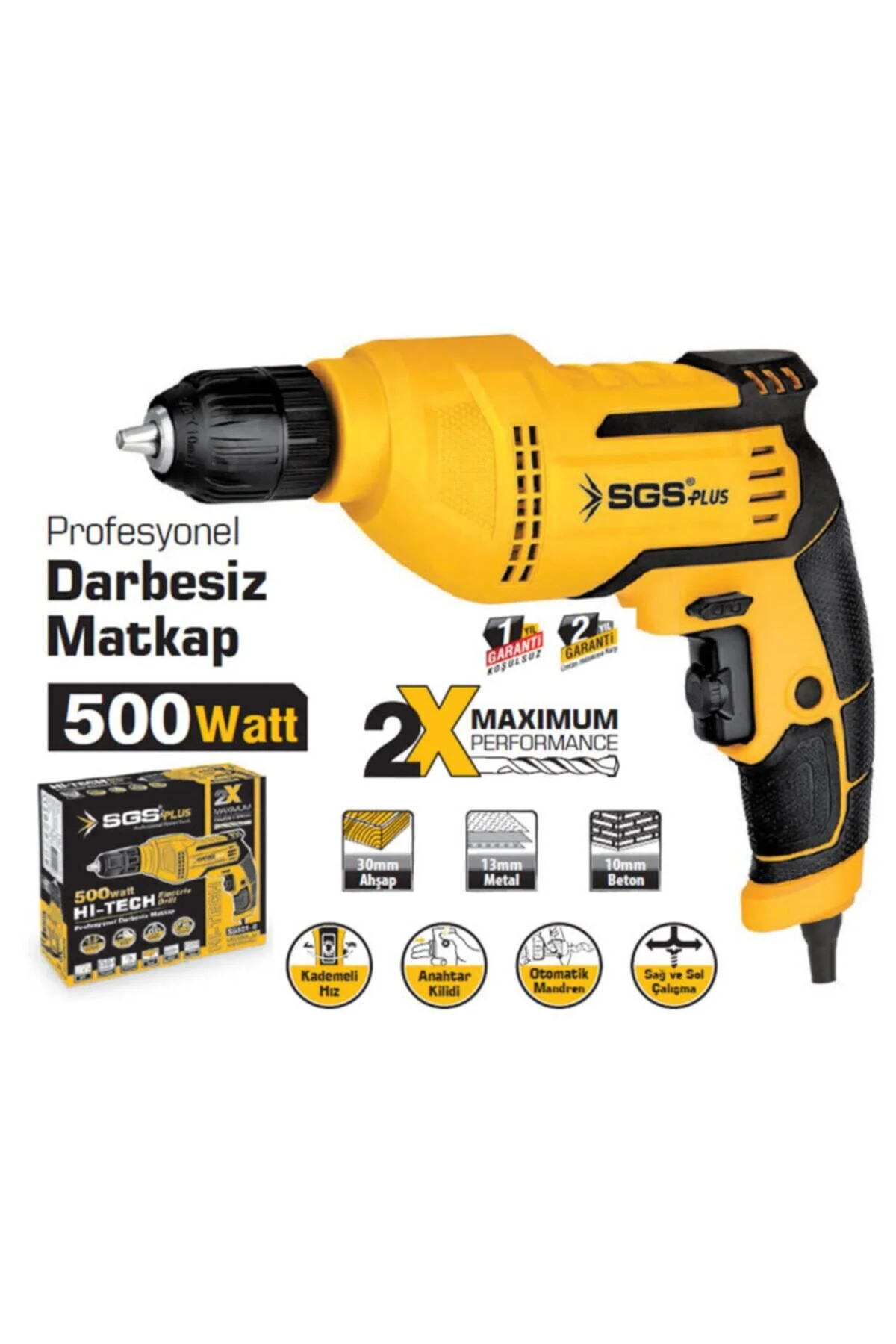 5140 Profesyonel Darbesiz Matkap - 500 Watt