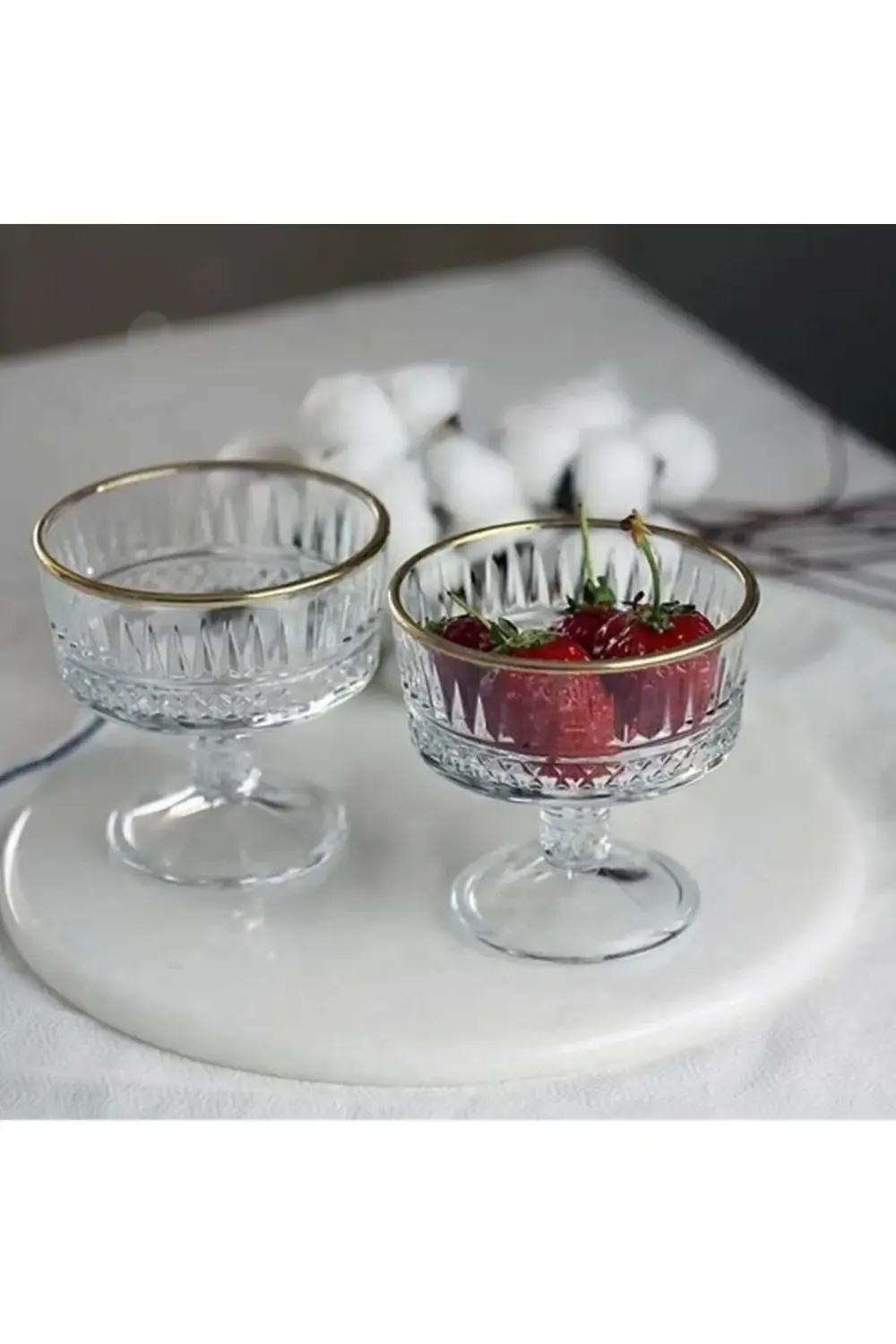 51749 Elysia Golden Touch Ayaklı Kase 2 Li