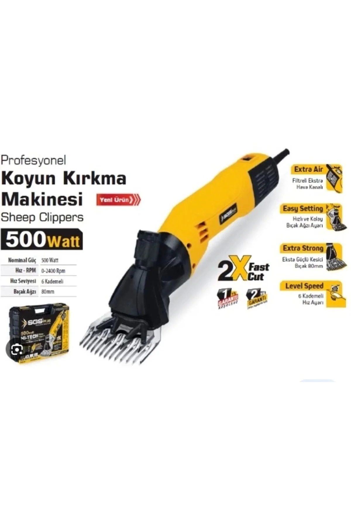 5197 Koyun Kırkma Makinası Devir Ayarlı 500w