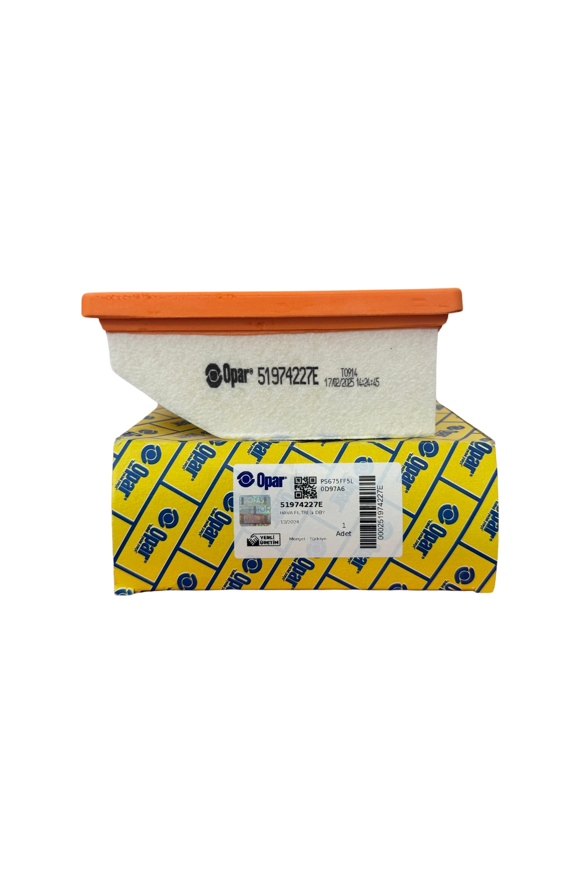 Opar 51974227E Doblo Fiorino Egea 500X 1.3 Mjet Euro 6 Hava Filtresi