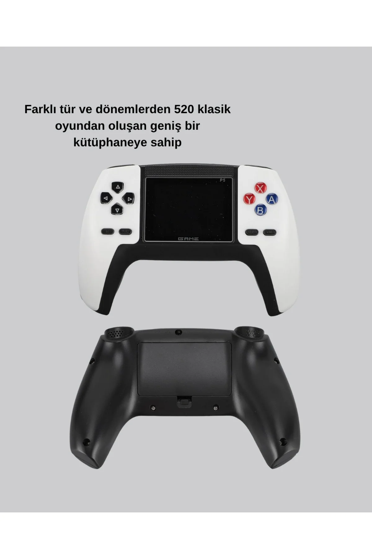 520 Klasik Oyunlu P5™ ControllerView Retro Konsol – Şarjlı, AV Gi 520 Klasik Oyunlu P5™ ControllerView Retro Konsol – Şarjlı, AV Gi