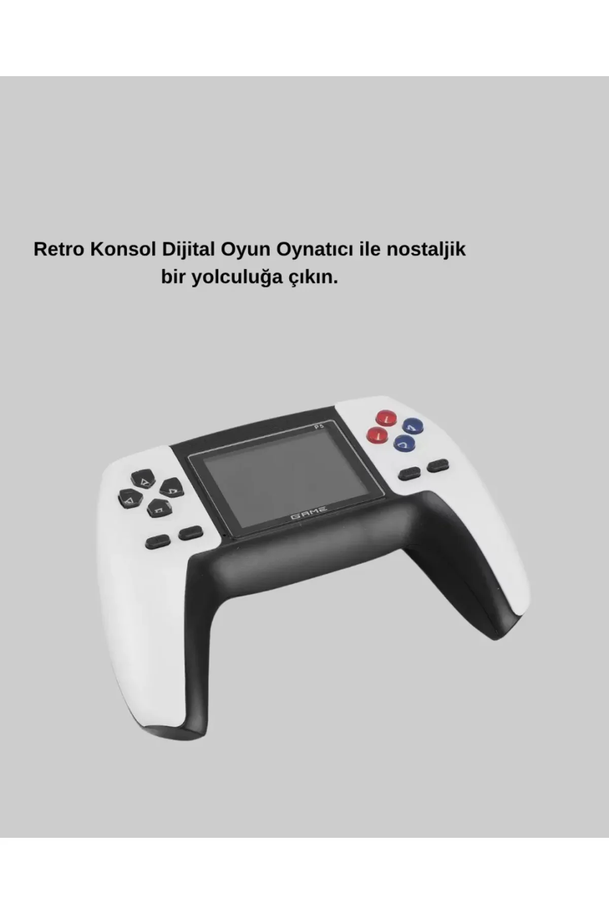 520 Klasik Oyunlu P5™ ControllerView Retro Konsol – Şarjlı, Ergon