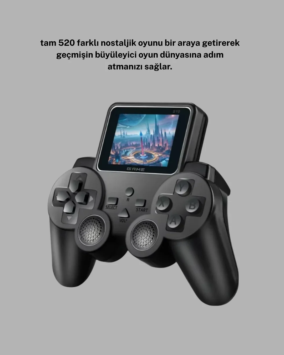 520 Oyunlu Atari S10 El Konsolu – Retro Tasarım, Şarjlı ve Taşınabilir Oyun Deneyimi