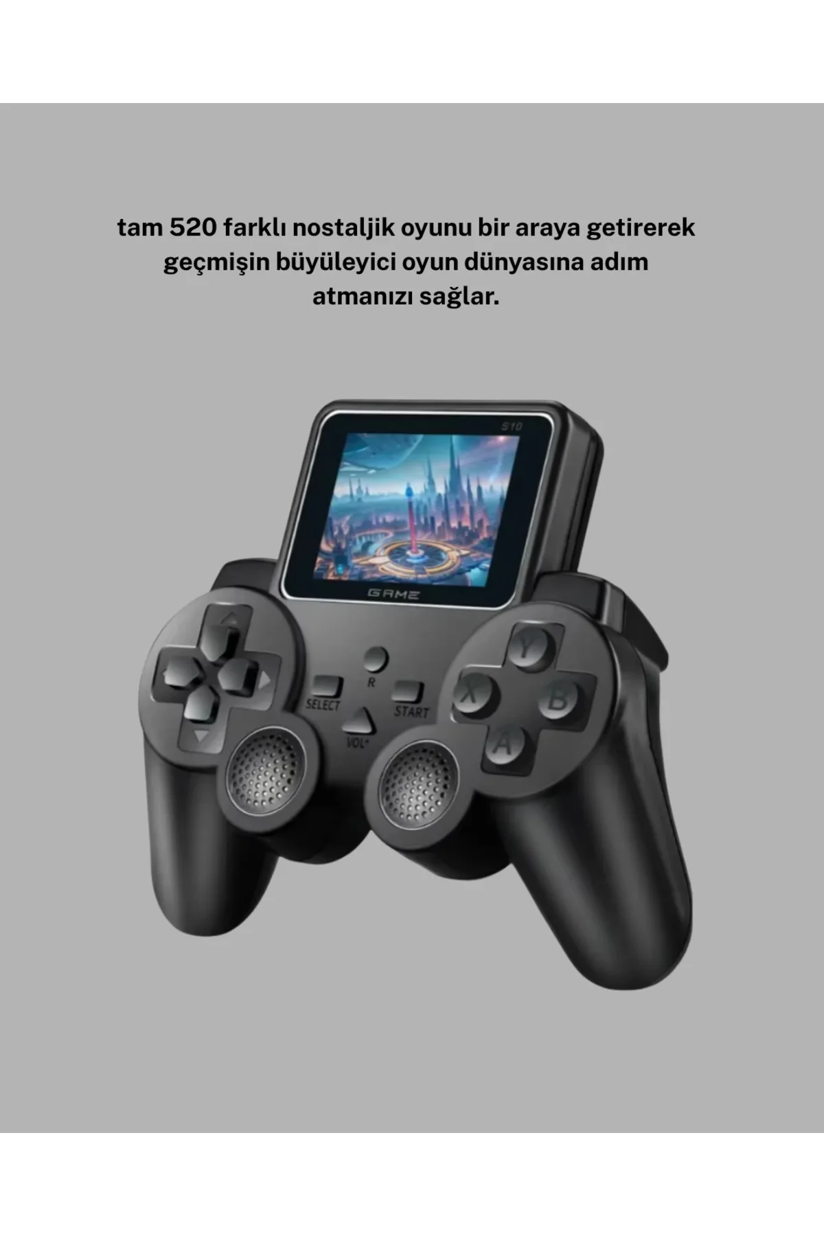 520 Oyunlu Atari S10 El Konsolu – Retro Tasarım, Şarjlı ve Taşına