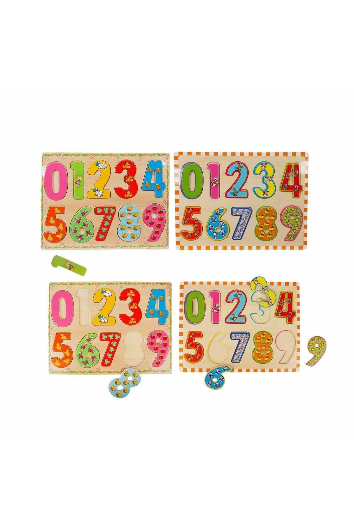 5215 -Wooden Puzzle Numbers 10 Parça - Görsel 4
